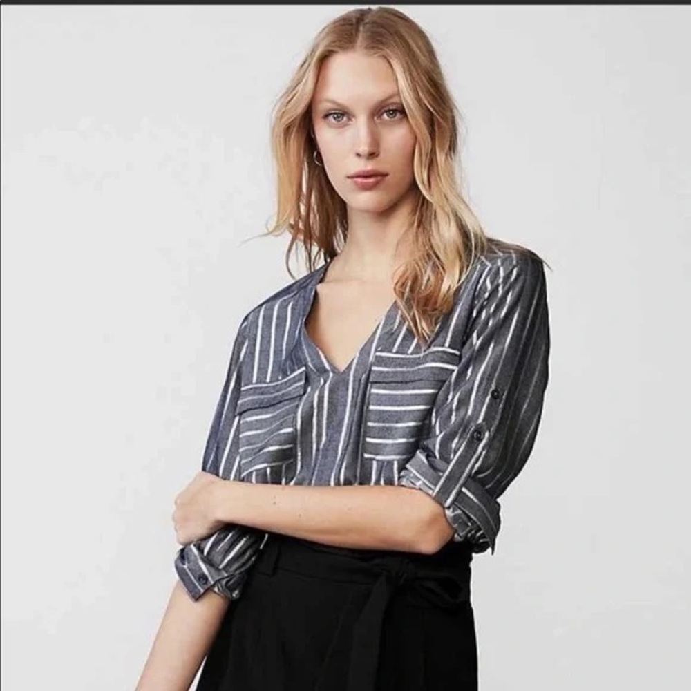 LIKE NEW Express pinstripe top